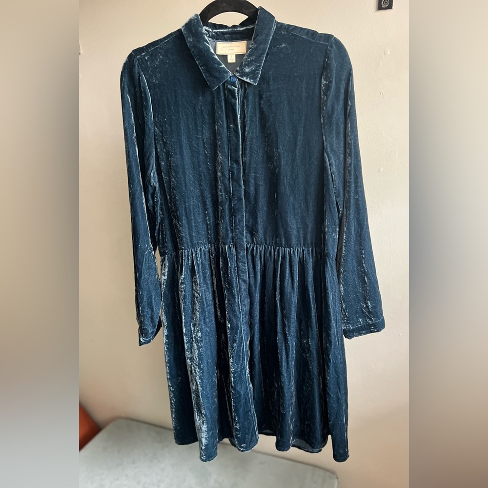 Moulinette Soeurs Anthropologie Velvet Dress Small